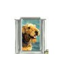 Dog charm - Airedale Terrier 4 - 9mm Italian charm