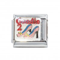 Goodie 2 shoes - enamel 9mm Italian charm