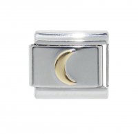 Gold half moon - 9mm Italian charm