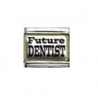 Future Dentist - enamel 9mm Italian charm