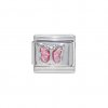 October Sparkly butterfly Birthmonth - 9mm Italian charm