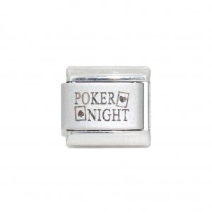 Poker night - aces - Laser Italian Charm