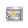 November - Birthmonth star silvery background 9mm Italian charm