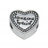 EB12 - Someone special Silvertone heart - European bead charm
