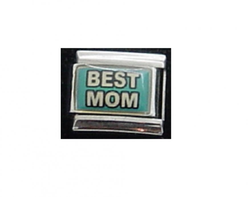 Best Mom - photo 9mm Italian charm - Click Image to Close