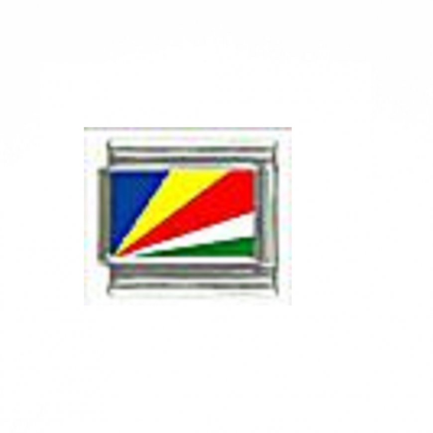 Flag - Seychelles photo 9mm Italian charm - Click Image to Close
