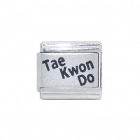 Tae Kwon Do (a) - 9mm Laser Italian charm