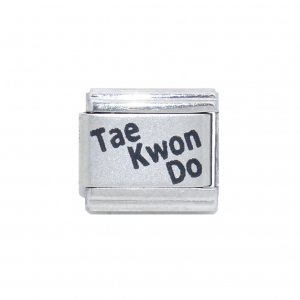Tae Kwon Do (a) - 9mm Laser Italian charm