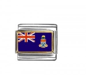 Flag - Cayman Islands photo enamel 9mm Italian charm