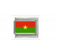 Flag - Burkina Faso photo 9mm Italian charm