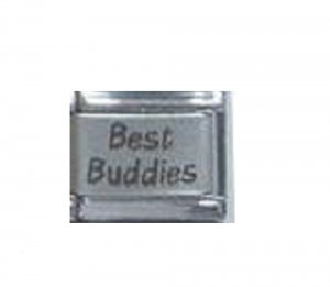 Best Buddies - laser 9mm Italian charm