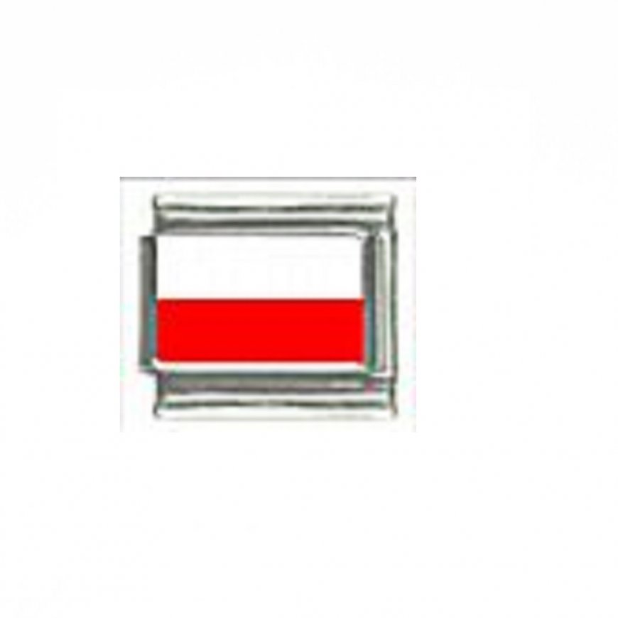 Flag - Poland photo 9mm Italian charm - Click Image to Close