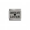 Chocolate lover (a) - plain laser 9mm Italian charm