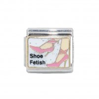Shoe fetish (a) - enamel 9mm Italian charm