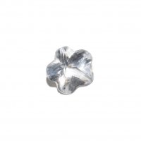 Clear crystal flower 5mm floating locket charm