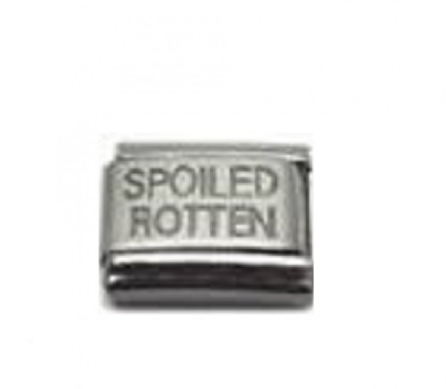Spoiled rotten - laser 9mm Italian charm - Click Image to Close