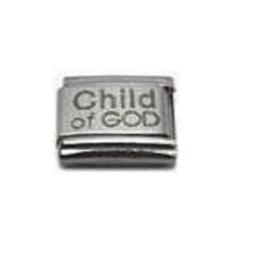 Child of God - 9mm laser Italian charm - Click Image to Close