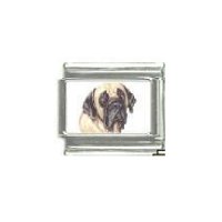 Dog charm - Mastiff 3 - 9mm Italian charm