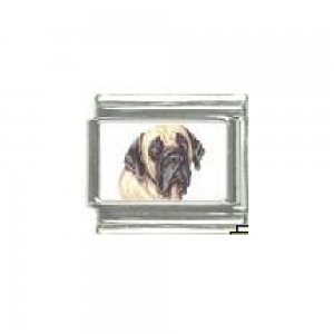 Dog charm - Mastiff 3 - 9mm Italian charm