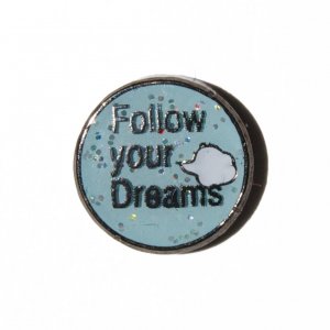 Follow your dreams 7mm floating charm