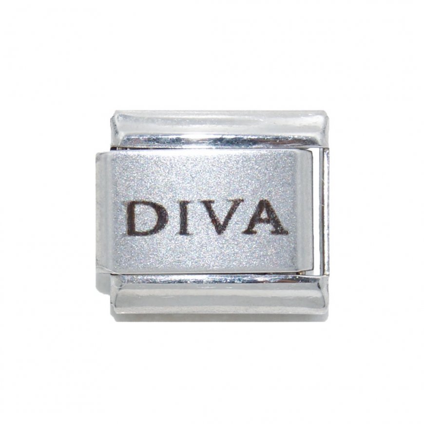 Diva - laser (b) 9mm Italian charm - Click Image to Close