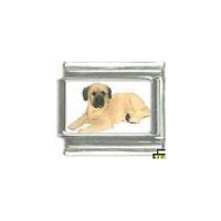 Dog charm - Mastiff 1 - 9mm Italian charm