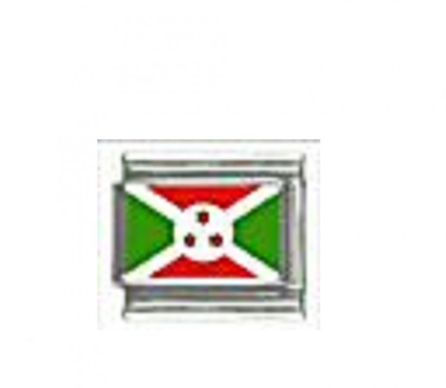 Flag - Burundi photo 9mm Italian charm - Click Image to Close