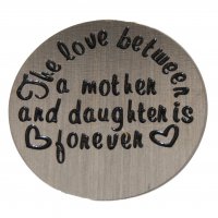 The Love between Mother/Daughter 22mm Plate to fit 30mm Lockets