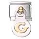 Dangle letter - G - 9mm classic Italian charm - Click Image to Close