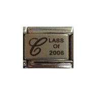 Class of 2006 - plain laser 9mm Italian charm