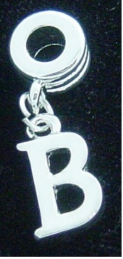 NEW Dangle letter B - fits European bead bracelets - Click Image to Close
