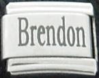 Brendon - laser name Italian charm - Click Image to Close