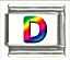 Rainbow letter - D