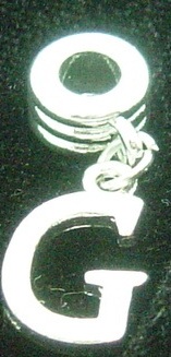 NEW Dangle letter G - fits European bead bracelets - Click Image to Close