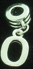 NEW Dangle letter O - fits European bead bracelets - Click Image to Close