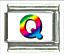 Rainbow letter - Q