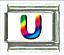 Rainbow letter - U