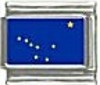 US State Flag - Alaska - 9mm enamel Italian Charm - Click Image to Close