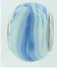 EB324 - Blue marble effect bead