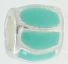 EB384 - Turquoise and silver bead