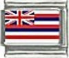 US State Flag - Hawaii 9mm Italian charm - Click Image to Close
