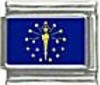 US State Flag - Indiana 9mm Italian charm - Click Image to Close