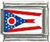 US State Flag - Ohio - 9mm Italian Charm - Click Image to Close