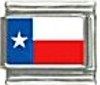 US State Flag - Texas 9mm Italian charm - Click Image to Close