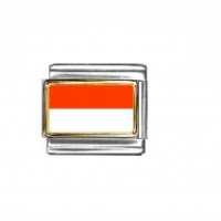 Flag - Monaco photo enamel 9mm Italian charm