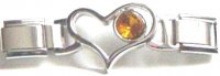 Open Heart Link - November Citrine