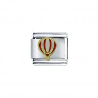 Hot air balloon - enamel 9mm Italian charm