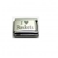 I love baskets - 9mm Laser Italian Charm