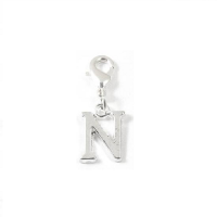 Letter N - Clip on charm fits Thomas Sabo style bracelets