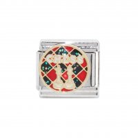 Chess - sparkly enamel - 9mm Italian Charm